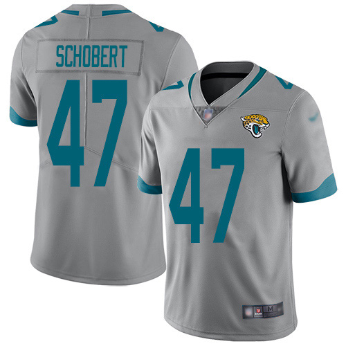 Jacksonville Jaguars 47 Joe Schobert Silver Youth Stitched NFL Limited Inverted Legend Jersey